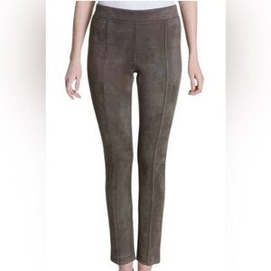 Andrew Marc Brown Faux Suede Skinny Pants Women’s Size L